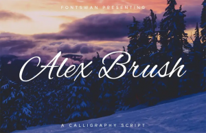 Alex Brush Font Free Download - [By TypeSetit] | Fonty Fonts