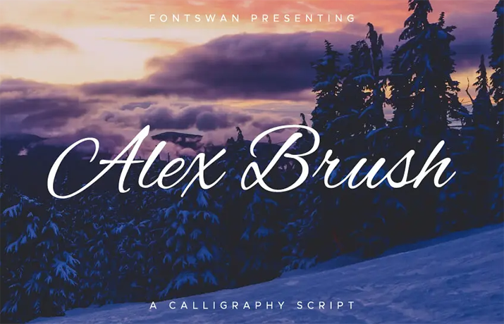 Alex Brush Font Family Free Download