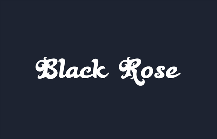 Black Rose Font Family Free Download