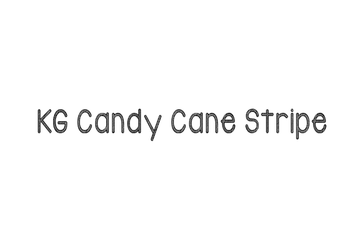KG Candy Cane Stripe Font Free Download