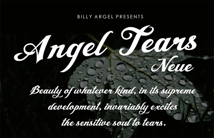 ANGEL TEARS Font Free Download