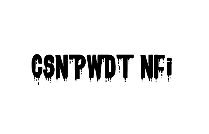 CSNPWDT NFI Font Free Download
