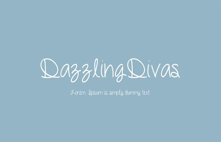Dazzling Divas Font Free Download