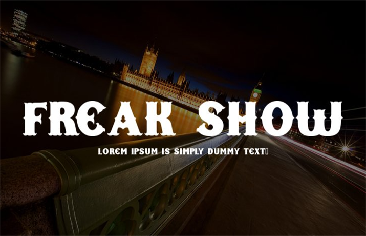 Freak Show Font Family Free Download