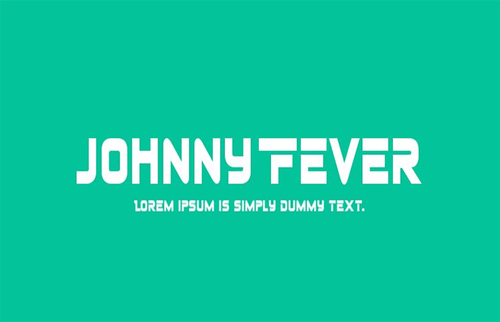 Johnny Fever Font Family Free Download