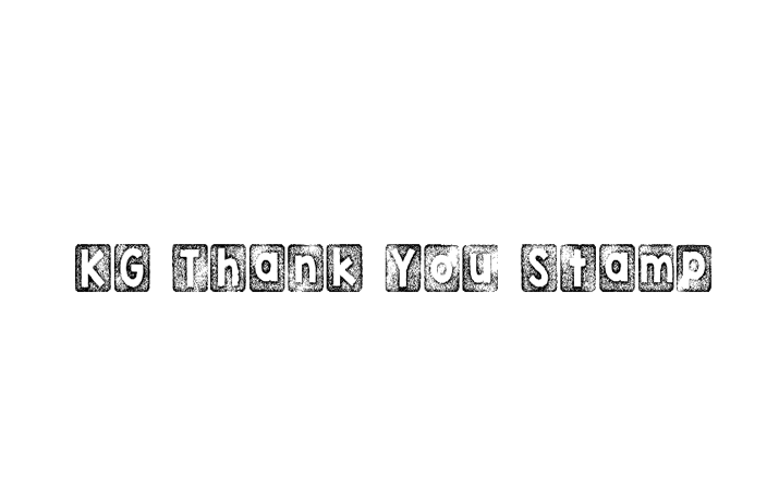 KG Thank You Stamp Font Family Free Download