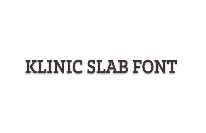 Klinic Slab Font Family Free Download