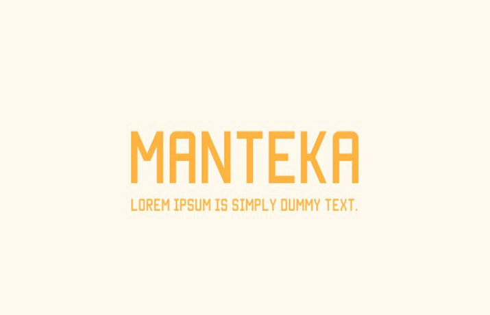 Manteka Font FamilyFree Download