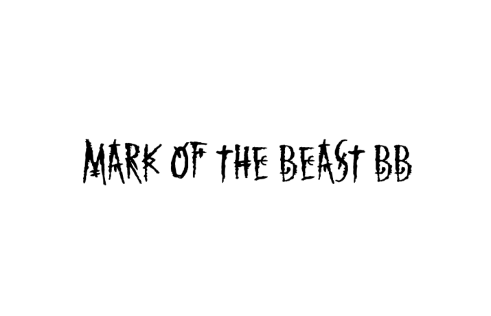 Mark of the Beast BB Font Free Download