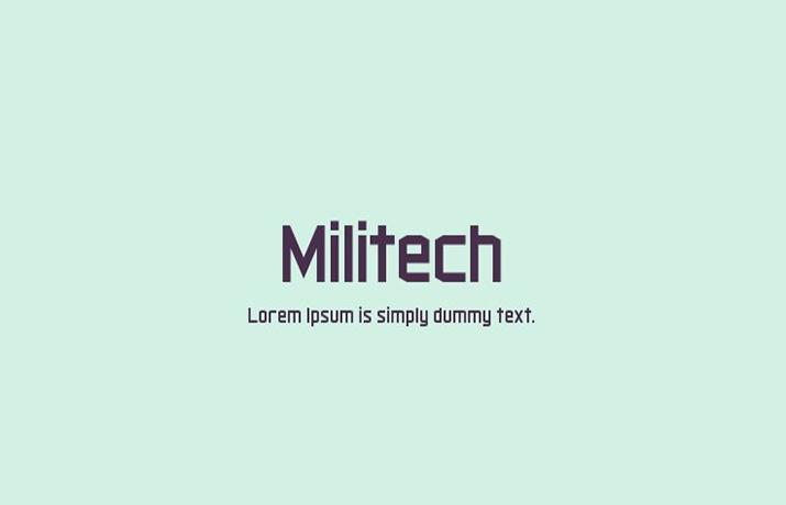 Militech Font Family Free Download