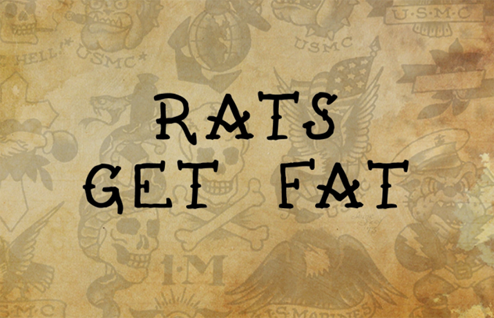 Rats Get Fat Font Family Free Download