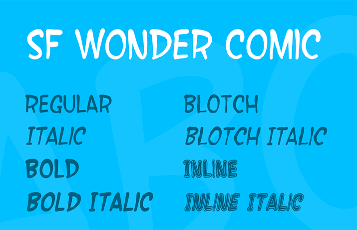 SF Wonder Comic Font Free Download