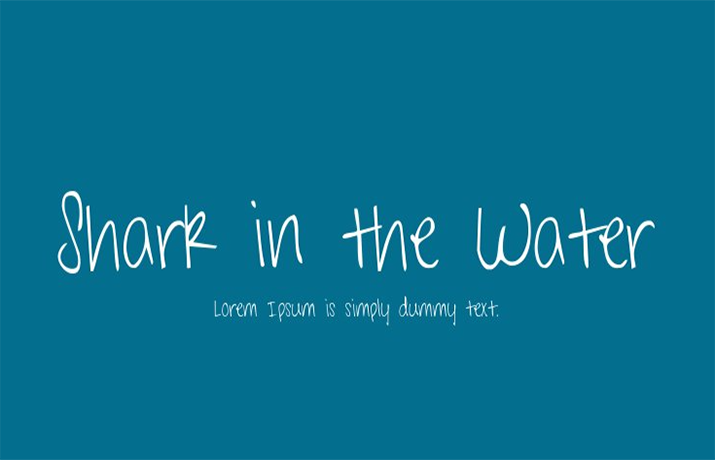 Shark in the Water Font Family Free Download
