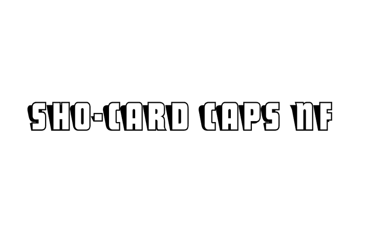 ShoCard Caps NF Font Family Free Download