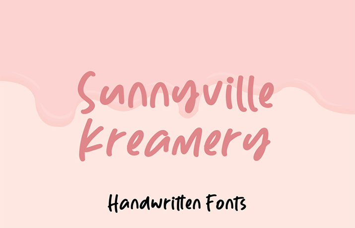 Sunnyville Kreamery Font Family Free Download