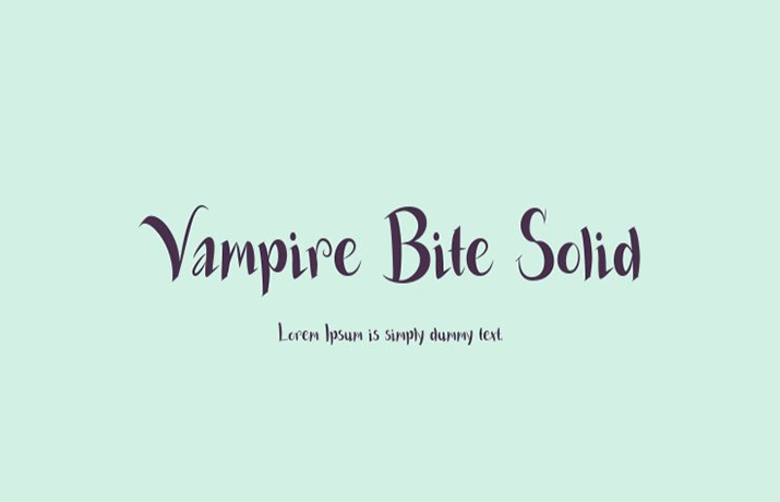 Vampire Bite Font Free Download