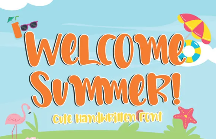 Welcome Summer Font Family Free Download