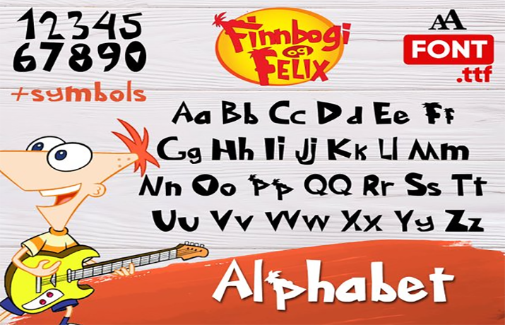 Phineas and Ferb font Family Download