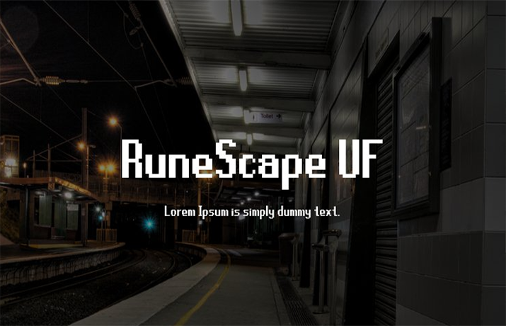 RuneScape UF Font Free Download
