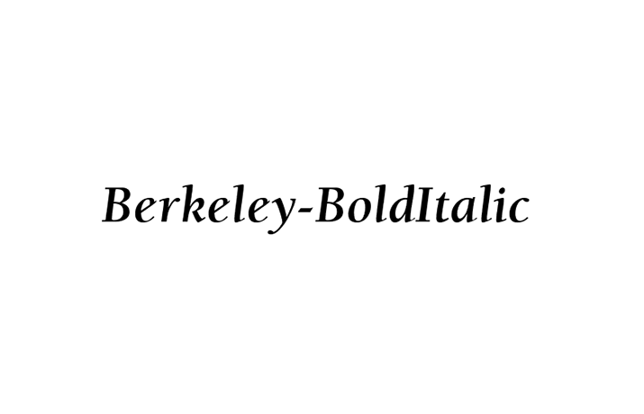 Berkeley-bold Italic Font Family Free Download