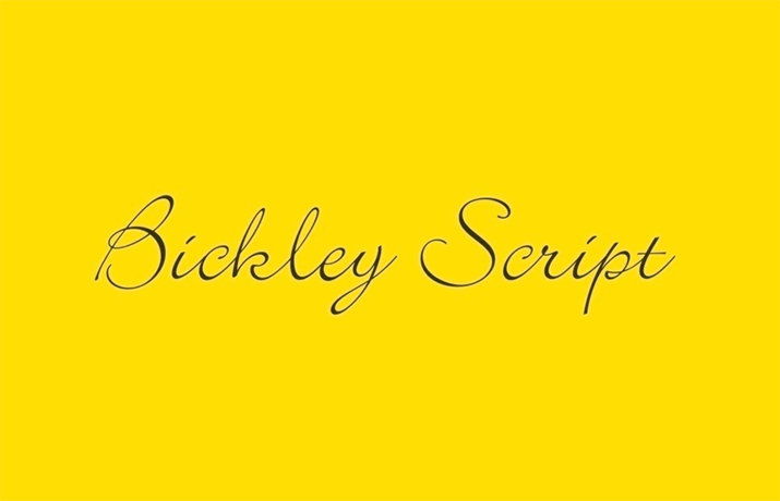 Bickley Script Font Free Download