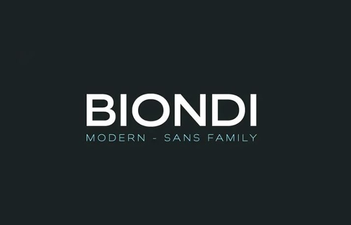 Biondi Font Family Free Download