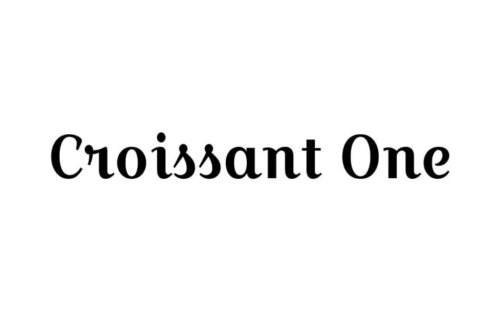 Croissant One Font Family Free Download