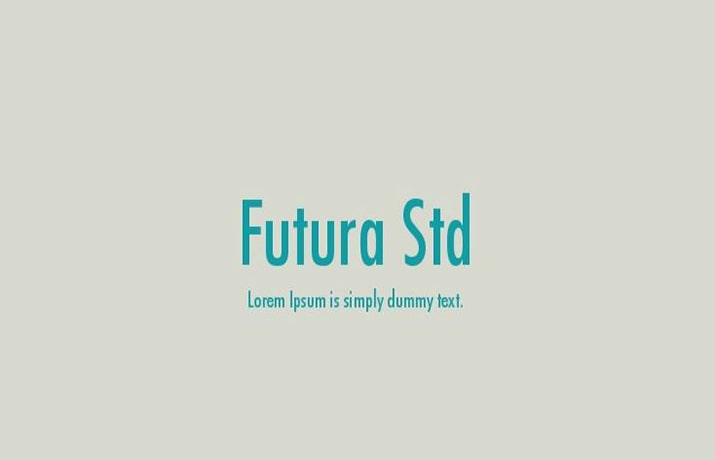 Futura Std Font Family Free Download