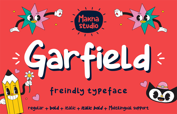 Garfield Font Family Free Download