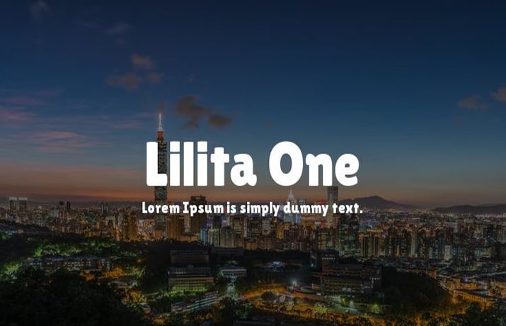 Lilita One Font Family Free Download