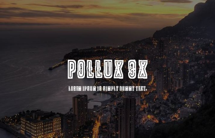 Pollux 9x Font Family Free Download