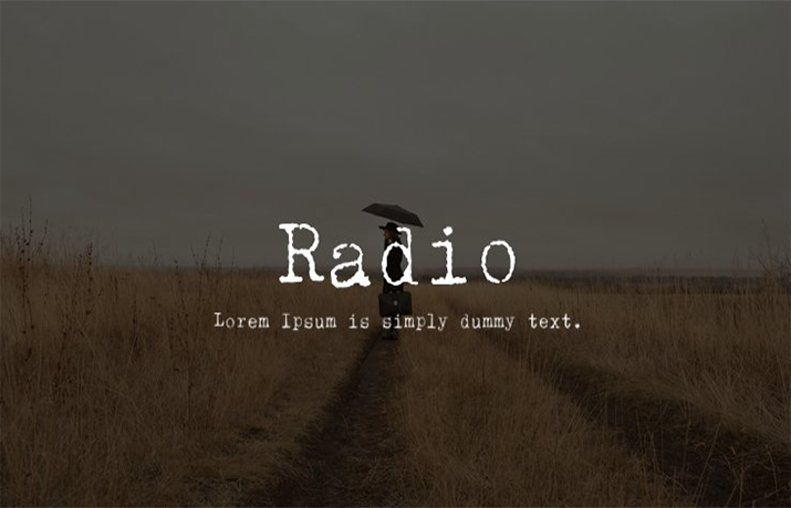 Radio Regular Font Family Free Download