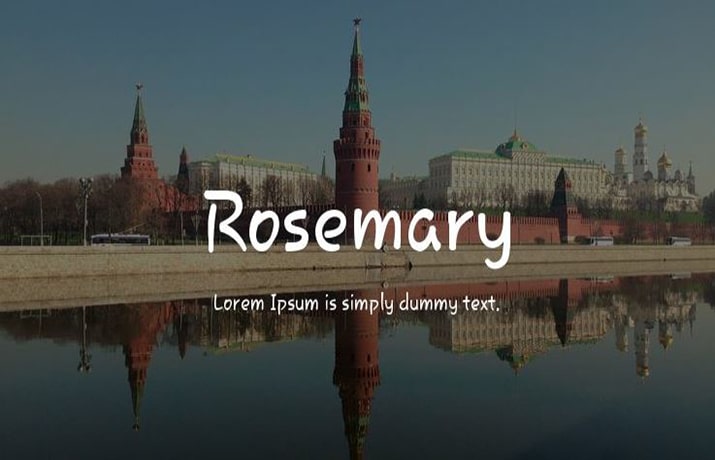 Rosemary Font Free Download