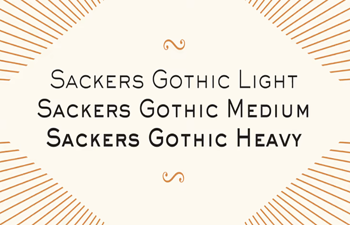 Sackers Gothic Std Font Family Download