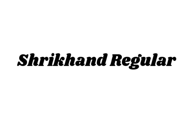 Shrikhand Font Family Free Download