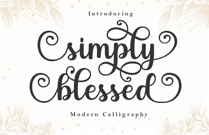 Simply Blessed Font Free Download
