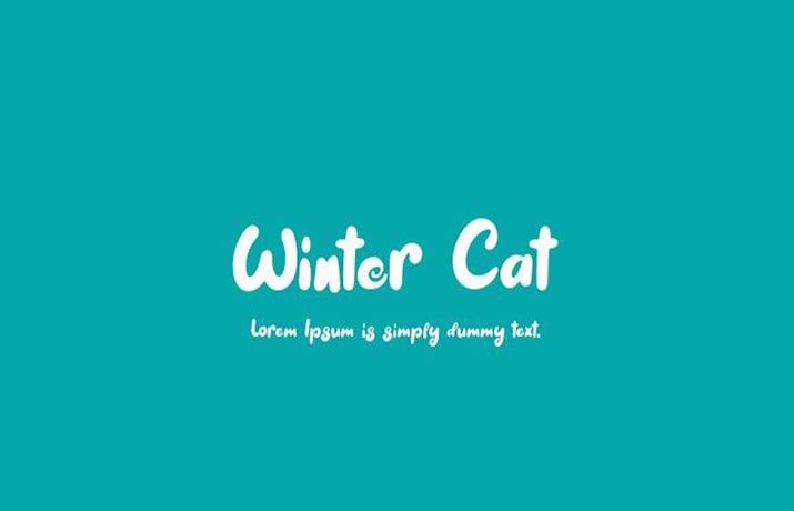 Winter Cat Font Free Download