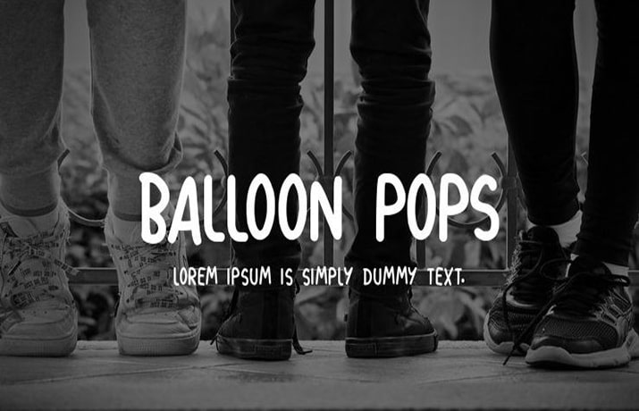 Balloon Pops Font Family Free Download