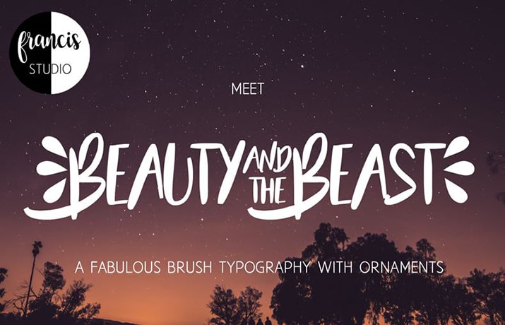 Beauty And The Beast Font Family Free Download