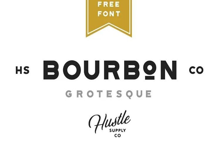 Bourbon Grotesque Font Family Free Download
