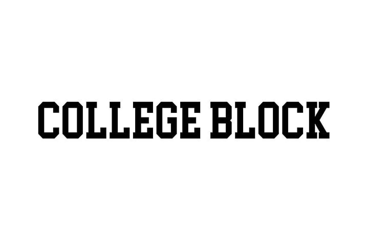 College Block Font Family Free Download