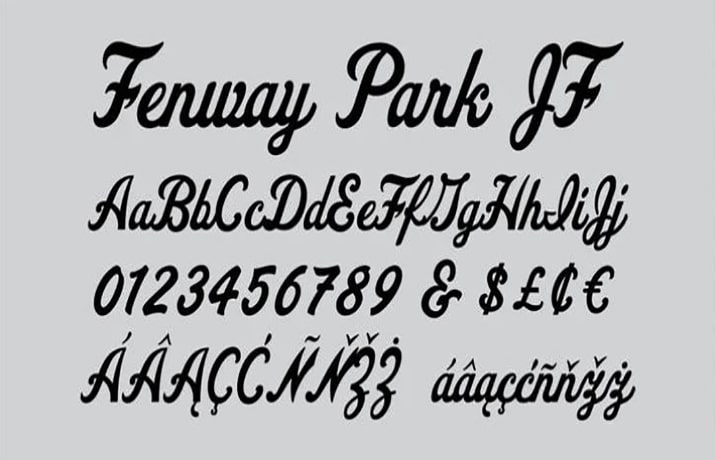 Fenway Park Jf Font Free Download
