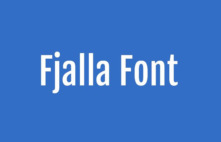 Fjalla One Font Family Free Download