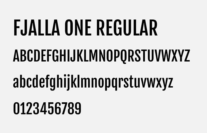 Fjalla One Font Free Download - [By Irina Smirnova] | Fonty Fonts