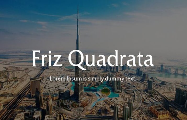 Friz Quadrata Font Family Free Download