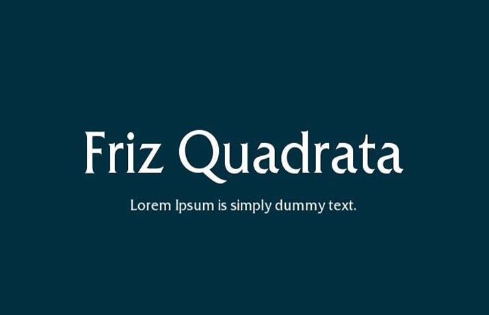 friz quadrata font free download mac