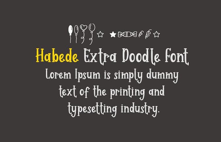 Habede Extra Doodle Font Family Download