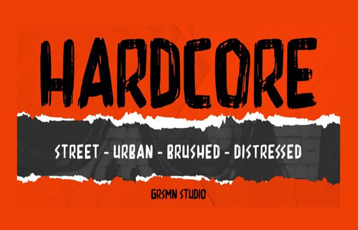 Hardcore Font Family Free Download