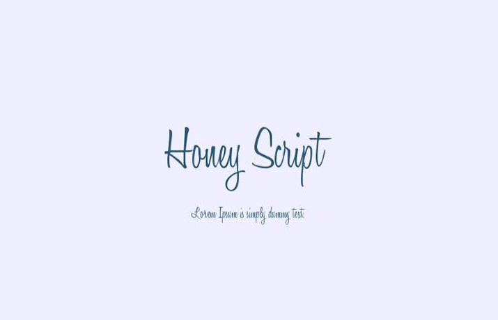 Honey Script Font Family Free Download