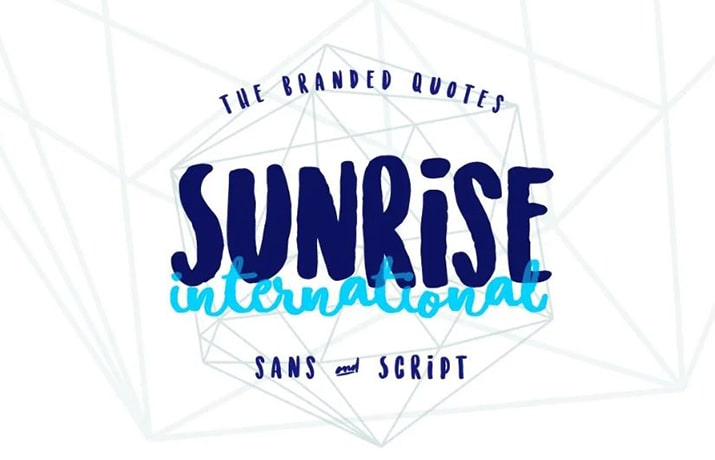 Sunrise International Font Family Free Download